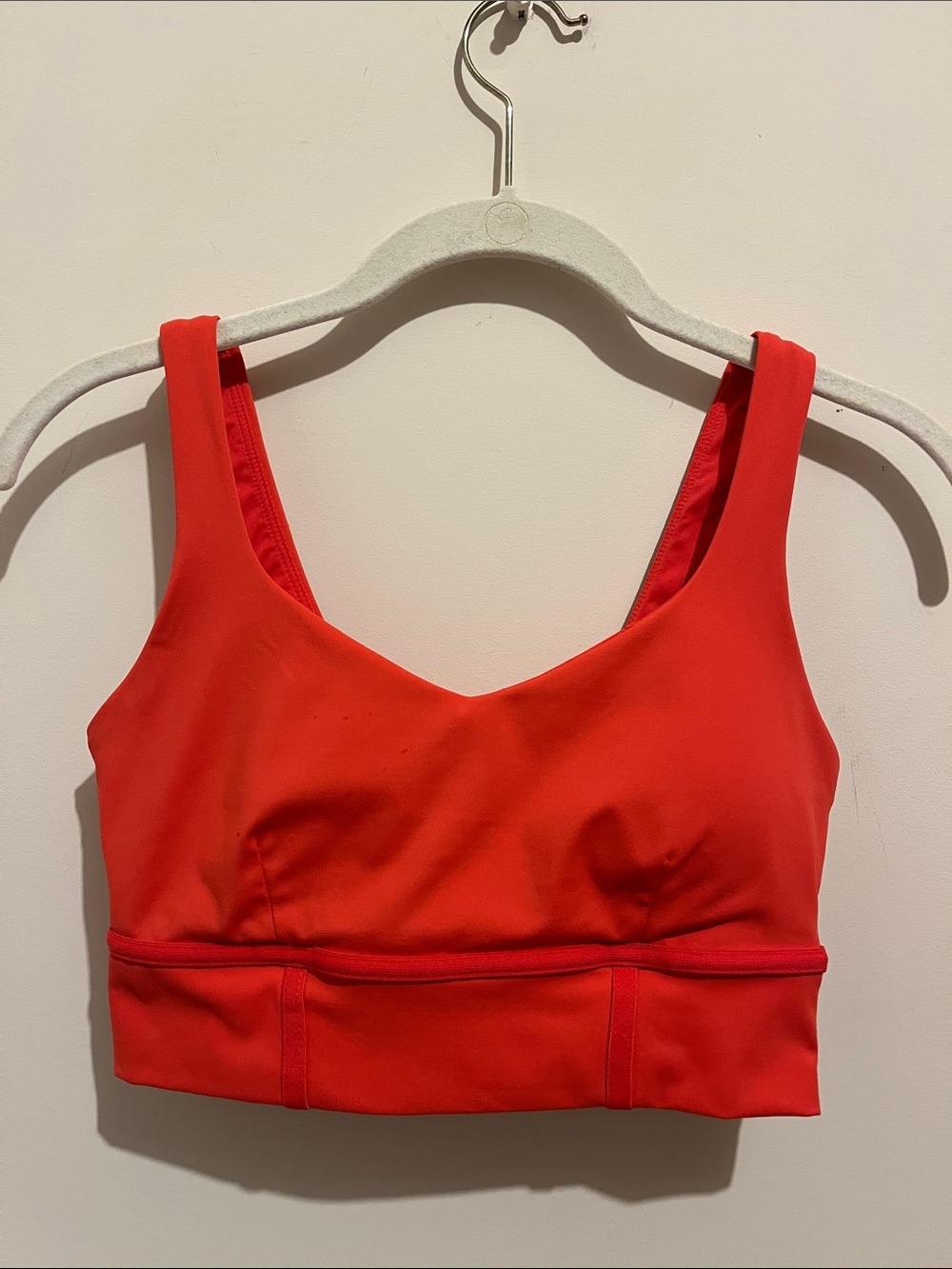 JoyLab Vibrant Coral Longline Seamless Sports Bra